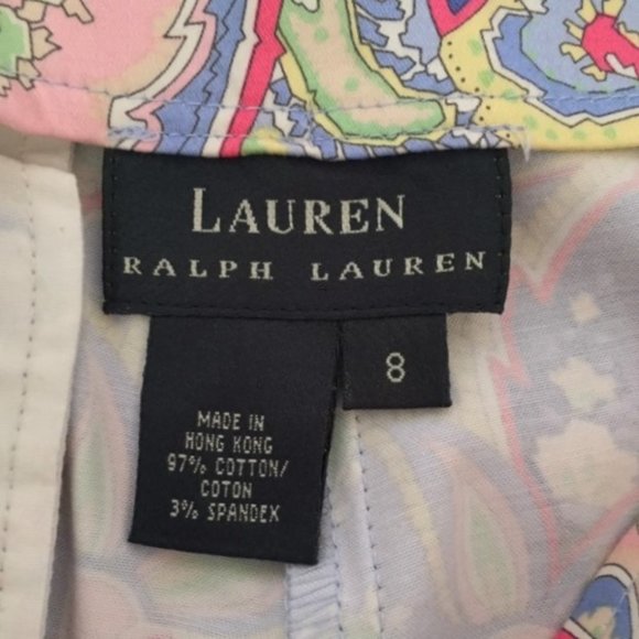 LAUREN RALPH LAUREN PAISLEY ANKLE PANTS, S… - Picture 8 of 10